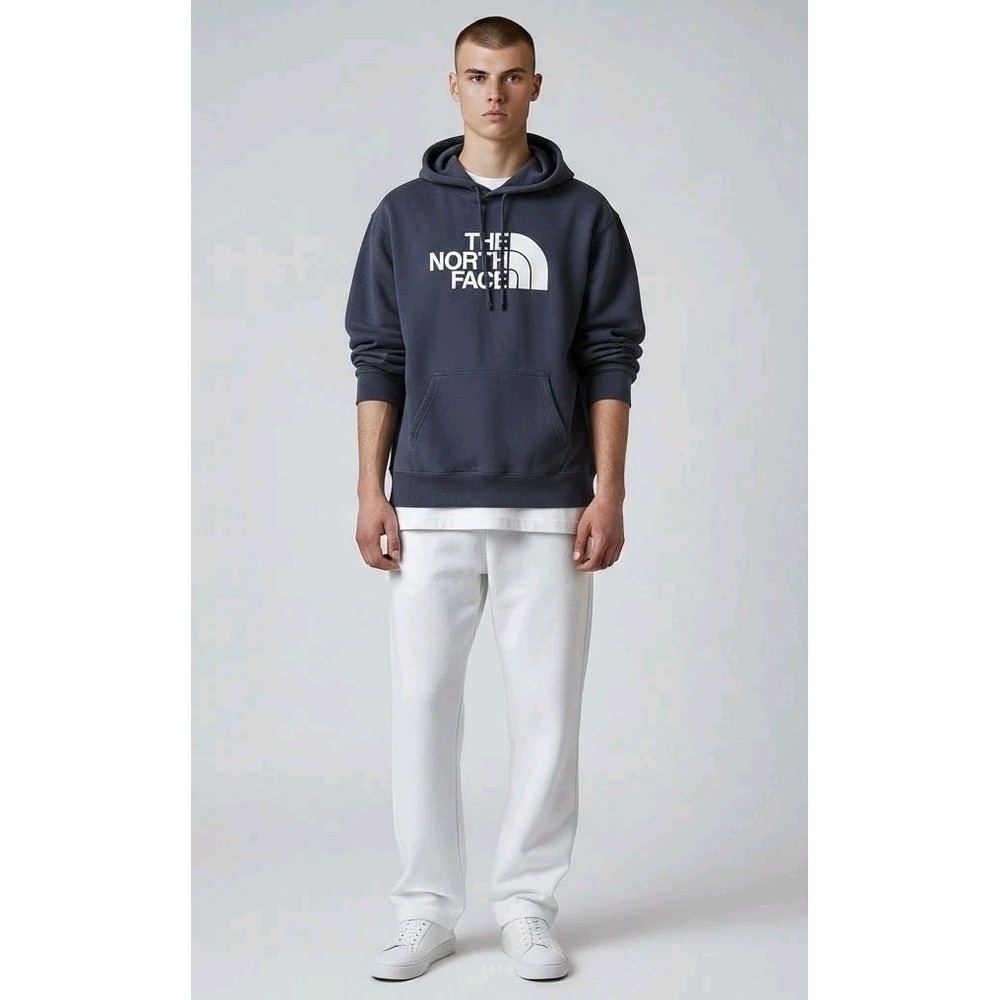 The North Face Navy Blue Half Dome Pullover Hoodie Sweatshirt Athleisure SZ S